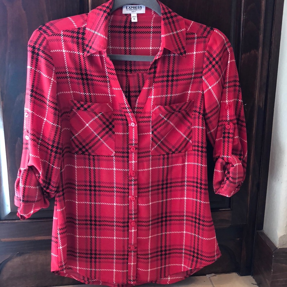 Red express blouse